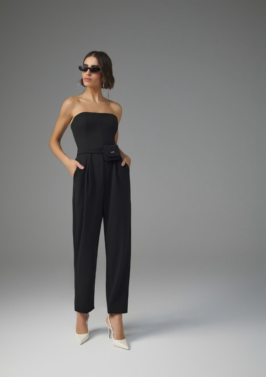 Corset Jumpsuit + Belt Bag